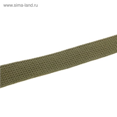 Ошейник брезентовый однослойный, 57×2.5 см, ОШ 35-45 см, хаки