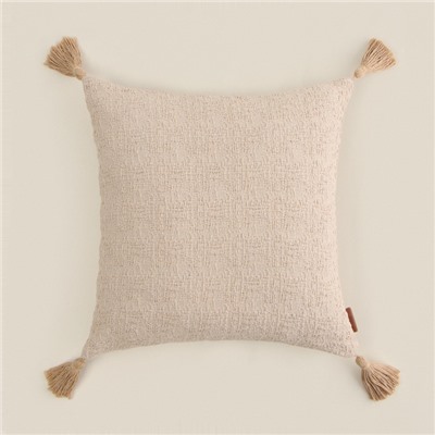Чехол на подушку SL Home TASSEL 45х45 см, цв. коричневый