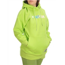 KD713 LT. GREEN Худи женское на флисе