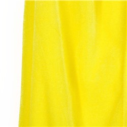 Карнавальный плащ детский, плюш, длина 95 см, желтый