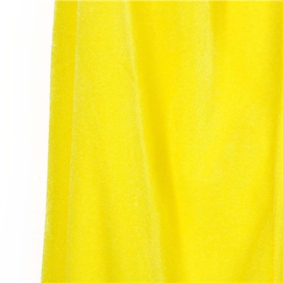 Карнавальный плащ детский, плюш, длина 95 см, желтый