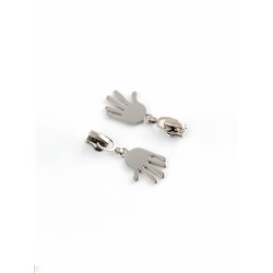 Бегунок для металлической молнии, №3, «Ладонь», 10 шт., цвет никель