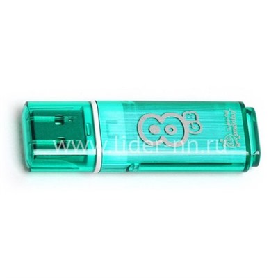 USB Flash 8GB SmartBuy Glossy зеленый 2.0