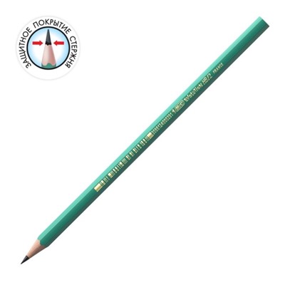 Карандаш чернографитный BIC. Evolution, НВ, шестигранный, пластиковый, зелёный корпус