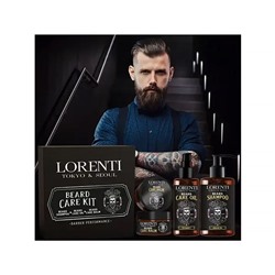 LORENTI Beard Care Kit Набор для ухода за бородой (Шампунь, Масло, Воск)