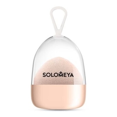 SOLOMEYA Спонж для макияжа со срезом мягкий ПЕРСИК