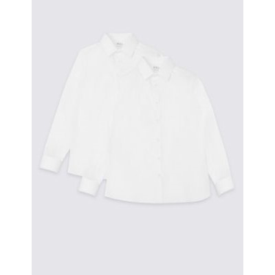 Boys' 2pk Skinny Fit Stretch School Shirts (2-16 Yrs)