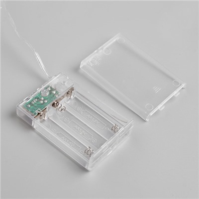 УЦЕНКА НИТЬ ROSA. IP20, 5 м, Н.С. LED(1608)-50-4.5V, ААx3, мерцание 100% (в цвет), БЕЛЫЙ