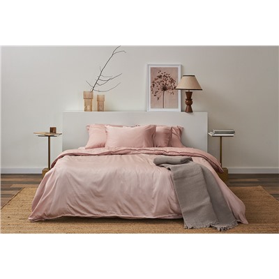 Набор наволочек из премиального сатина цвета пыльной розы из коллекции Essential, 70х70 см