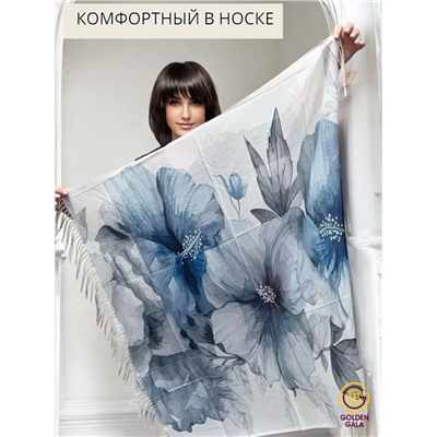 Платок с кистями цветочный принт 3D  Арт: С2512/04