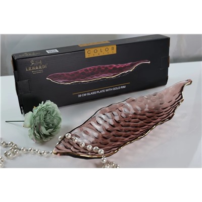 588-580 Блюдо 38х12,5х4,5см в под.уп.(х12)Стекло