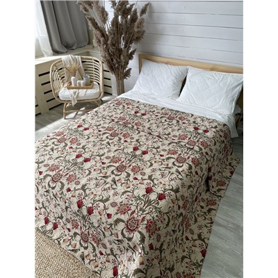 Моррис Ловцы клубники светлый фон Покрывало 240х240 см 06834