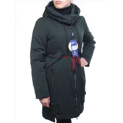 18602 DK. GREEN Пальто демисезонное женское (100 гр. синтепон)