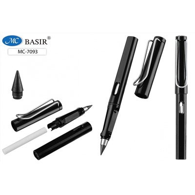 Вечный карандаш с ластиком чёрный пластик корпус 13,7см МС-7093/50/Китай