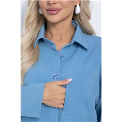 Рубашка Оксфорд (голубая) Б11253