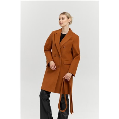 Пальто женское демисезонное 26897 (карамель)