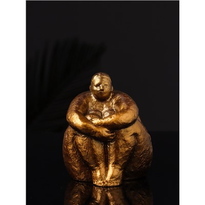 Фигурка гипс «Дама», 9×8×8 см, под бронзу