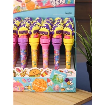 Ручка с поворотным механизмом "Rock 'n' Roll Eyeglasses", mix, шоу-бокс 36 шт.