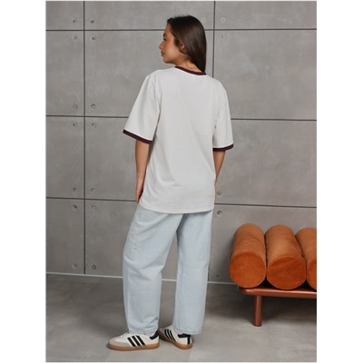 Футболка "Душа" Экрю женская