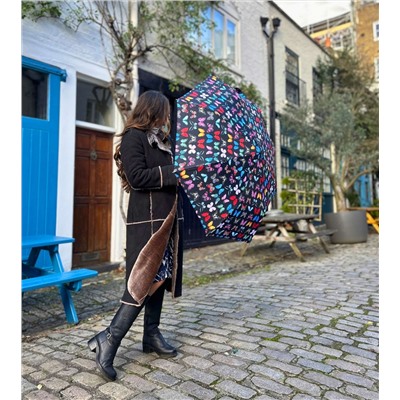 L354-4482 Butterfly (Бабочки) Зонт женский механика Fulton