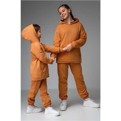 Костюм для девочки оверсайз из футера трехнитки Happyfox