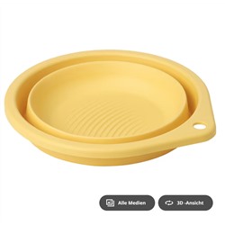 PEPPRIG Waschschüssel, faltbar/gelb, 27 cm