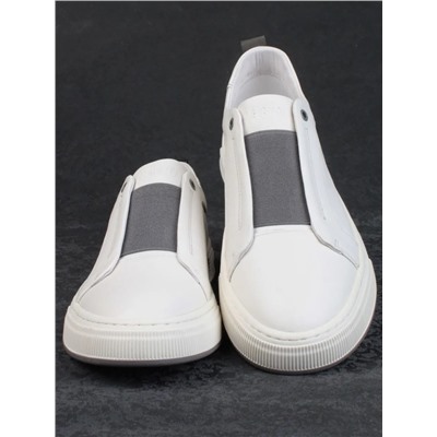 03-6517-BW01 WHITE Полуботинки спортивные мужские (натуральная кожа)