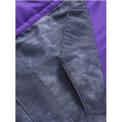 Комбинезон подростковый зимний для девочки фиолетового цвета 9404F