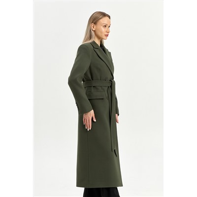 Пальто женское демисезонное 26895 (хаки)