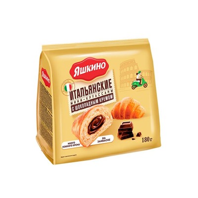 «Яшкино», мини-круассаны с шоколадным кремом, 180 г