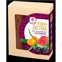Ягодная пастила ассорти / черная смородина / облепиха / малина / 100 г / Сибирский кедр