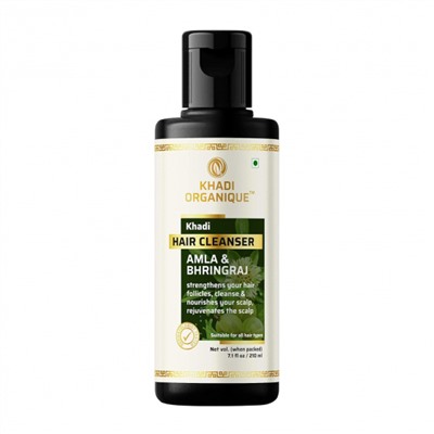 Шампунь с Амлой и Брингараджем (210 мл), Hair Cleanser Amla & Bhringraj, произв. Khadi Organique