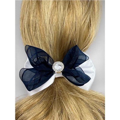 Бантик на эластичной резинке ажурный 1 шт Арт 239/4