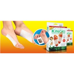 Пластырь на стопы для выведения токсинов Kinoki (набор 10 шт)