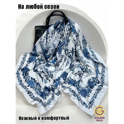 Платок шелковый большой "Парижанка" Арт 2428/47