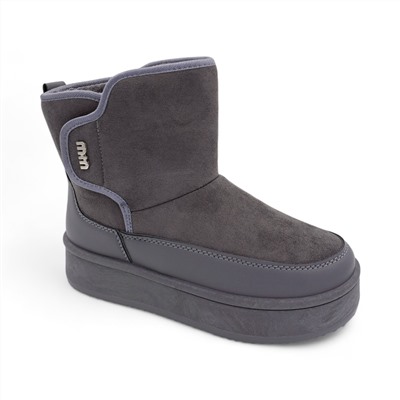 Угги на меху В28-6 серые п/п