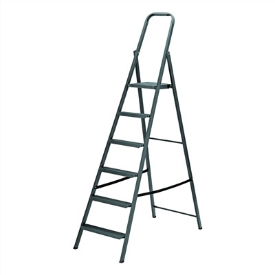 Стремянка 6 ступеней, компактная, стальная Сибртех