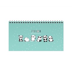 Планер недатированный, 64л., 165*85мм, на гребне MESHU "Funny panda"