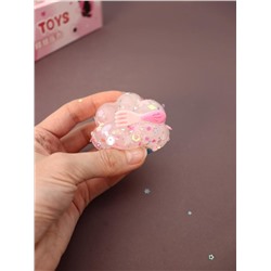 Мялка - антистресс «Магическая Таба ЛАПКА», розовая, шоу-бокс 12 шт.