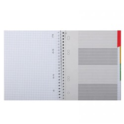 Тетрадь А5 120л кл спираль City Style с разделит Хатбер 120Тр5В1гр_18890