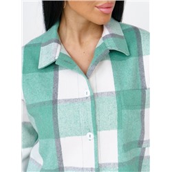 930 Рубашка клетка салатовый Свт