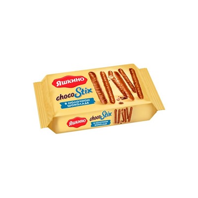 «Яшкино», печенье ChocoStix в молочном шоколаде, 130 г