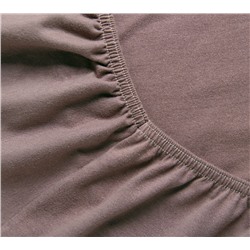 Простыня трикотажная на резинке мокко Текс-Дизайн