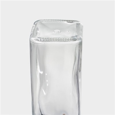 Бутылка для соусов и масла Доляна «Парфе», 350 мл, 5.5×16 см, с пробковой крышкой, стекло, прозрачная