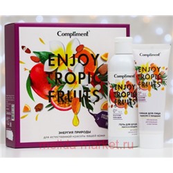 Compliment Подарочный набор Enjoy Tropic Fruits Гель для душа 200мл+гоммаж для лица 80мл №1400