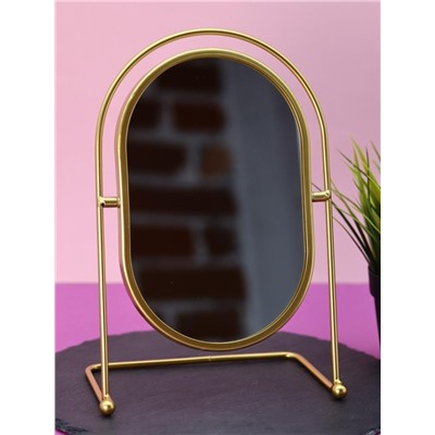 Зеркало настольное GIRLY "Golden moon", yellow