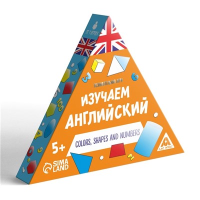Познавательная игра «Изучаем английский. Color, shapes and numbers», 36 карточек, 5+