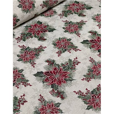 Пуансетия серебро Ткань 280 см 2105773