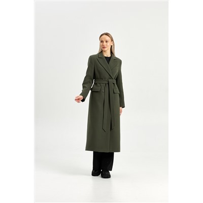 Пальто женское демисезонное 26895 (хаки)
