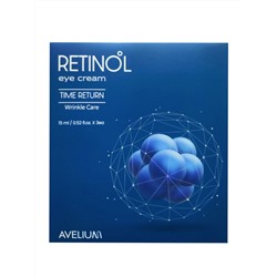 AVELIUM Крем для кожи вокруг глаз с ретинолом / Retinol Eye Cream Time Return Wrinkle Care, 15 мл x 3 шт.